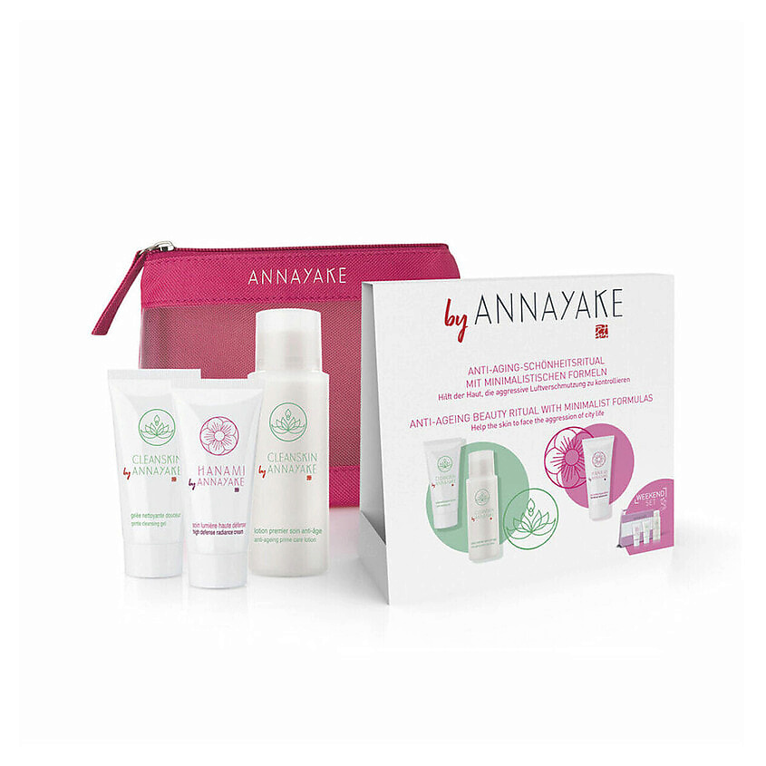 Изображение товара ANNAYAKE Подарочный набор средств для ухода за лицом Annayake Hanami, 30 мл + 50 мл + 30 мл