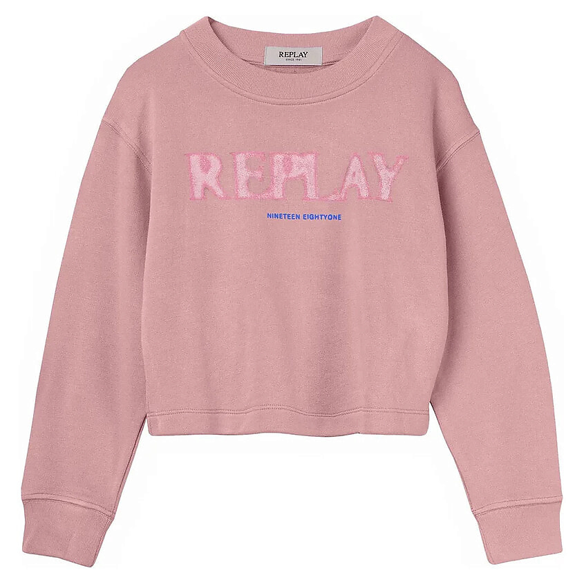 Изображение товара Свитшот для девочек REPLAY SG2125 Оранжевый 118 см из вискозы, хлопка и полиэстера