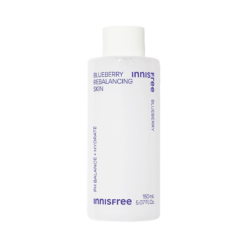 Изображение товара INNISFREE Увлажняющий тоник с экстрактом черники для поддержания pH-баланса кожи Blueberry Rebalancing Skin, 150 мл