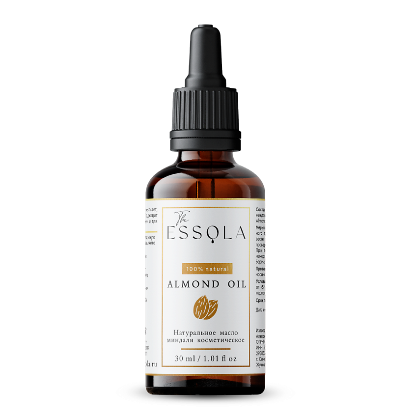 Изображение товара ESSOLA Косметическое миндальное масло, Миндальное масло, 30 мл