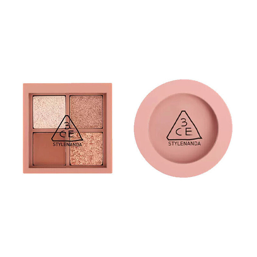 Изображение товара 3CE Набор: Палетка теней Mini Multi Eye Color Palette + Румяна Face Blush, SECOND PAIR + MONO PINK