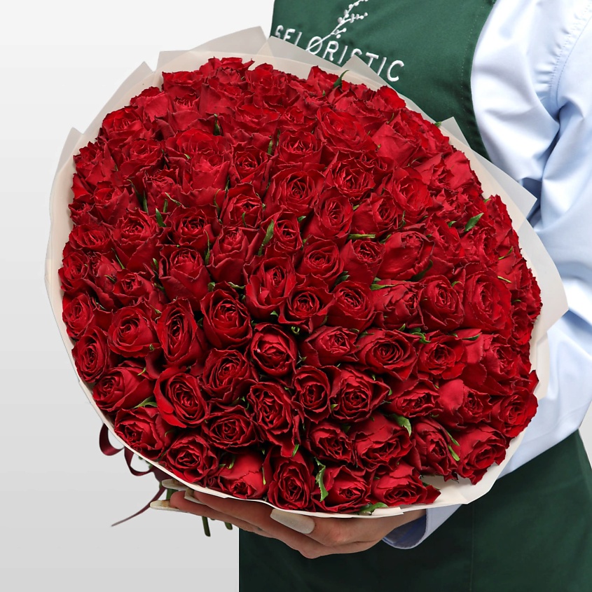 Изображение товара Букет роз Вечная Классика из 101 красной розы из Кении