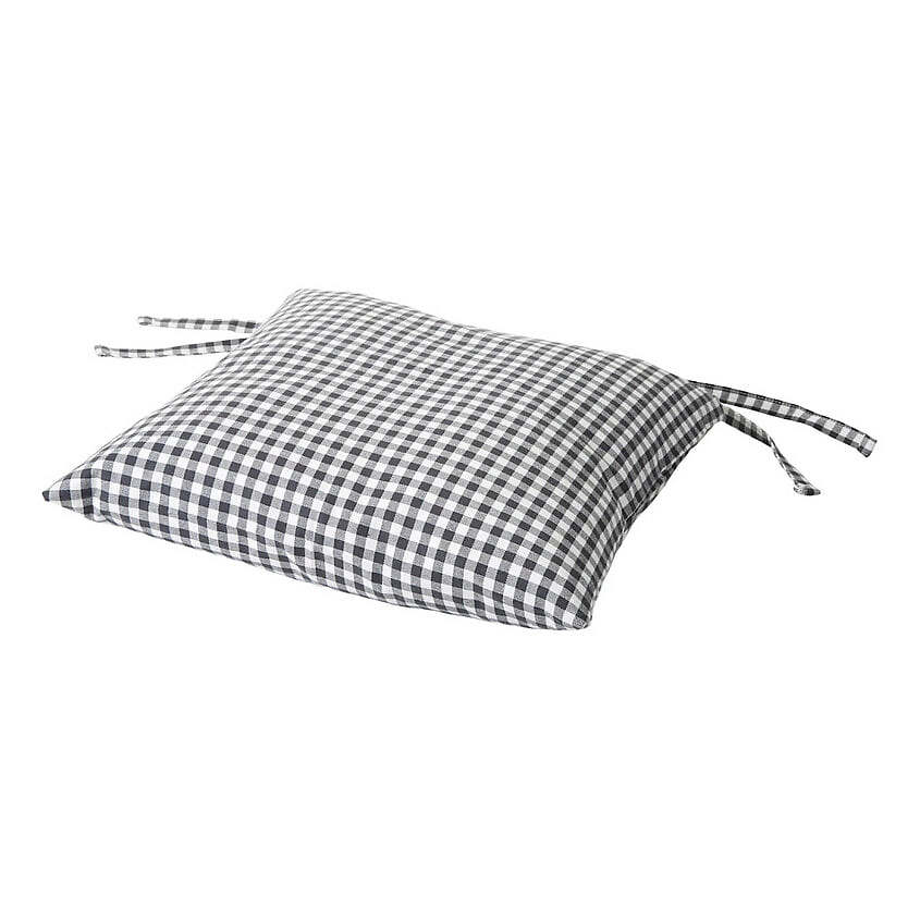 Изображение товара Подушка для стула INNA 40x40x7 см серо-белая IKEA комфорт и стиль