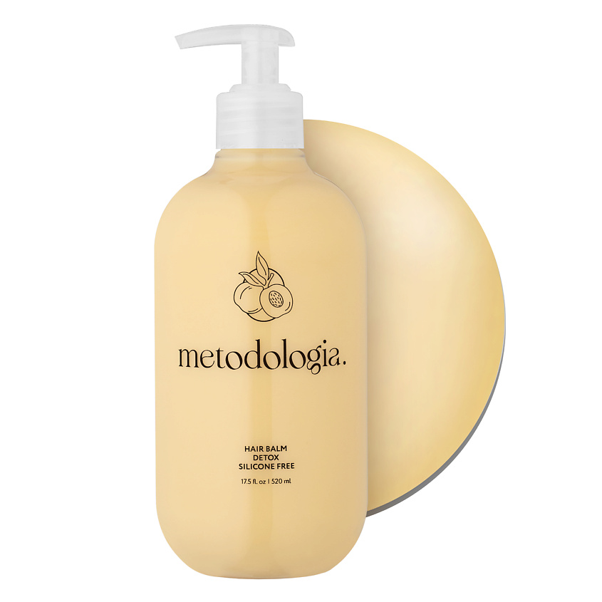 Изображение товара METODOLOGIA. Бессиликоновый бальзам-детокс для волос Detox, 520 мл