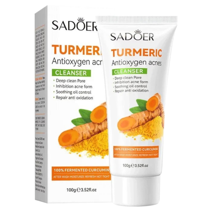 Изображение товара SADOER Средство для умывания антиоксидантное против акне c куркумой, 100 гр
