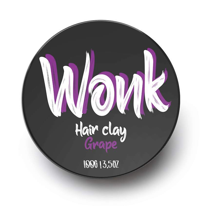 Изображение товара WONK Глина для укладки волос сильной фиксации с ароматом винограда, 100 г