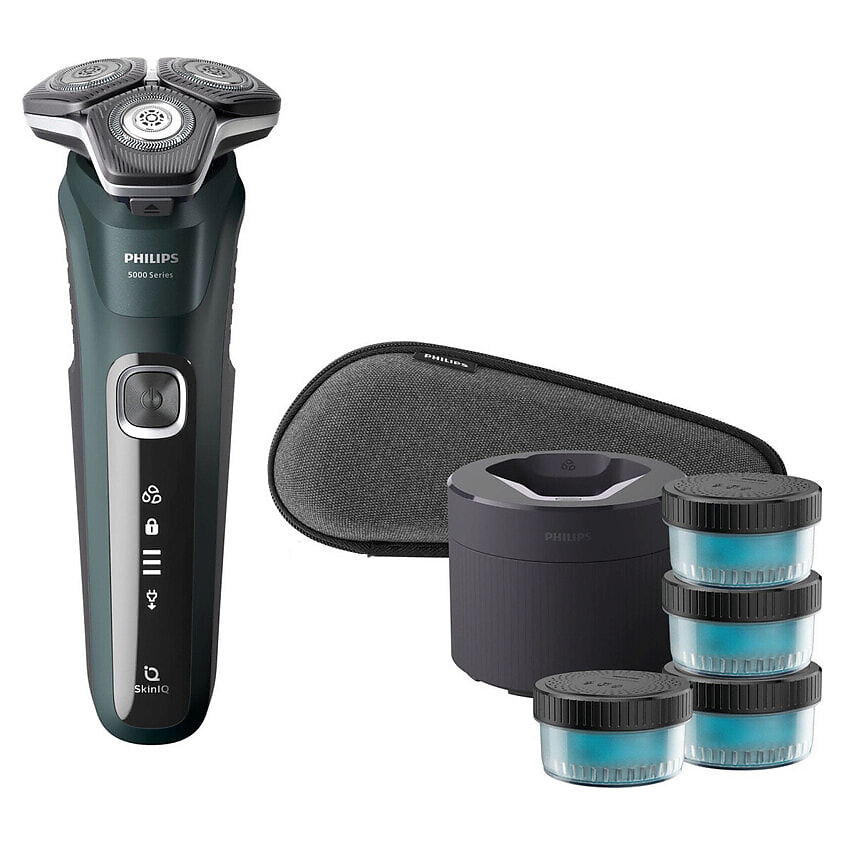 Изображение товара Электробритва PHILIPS S 5884/69 5000: SkinIQ, 360°, влажное и сухое бритье