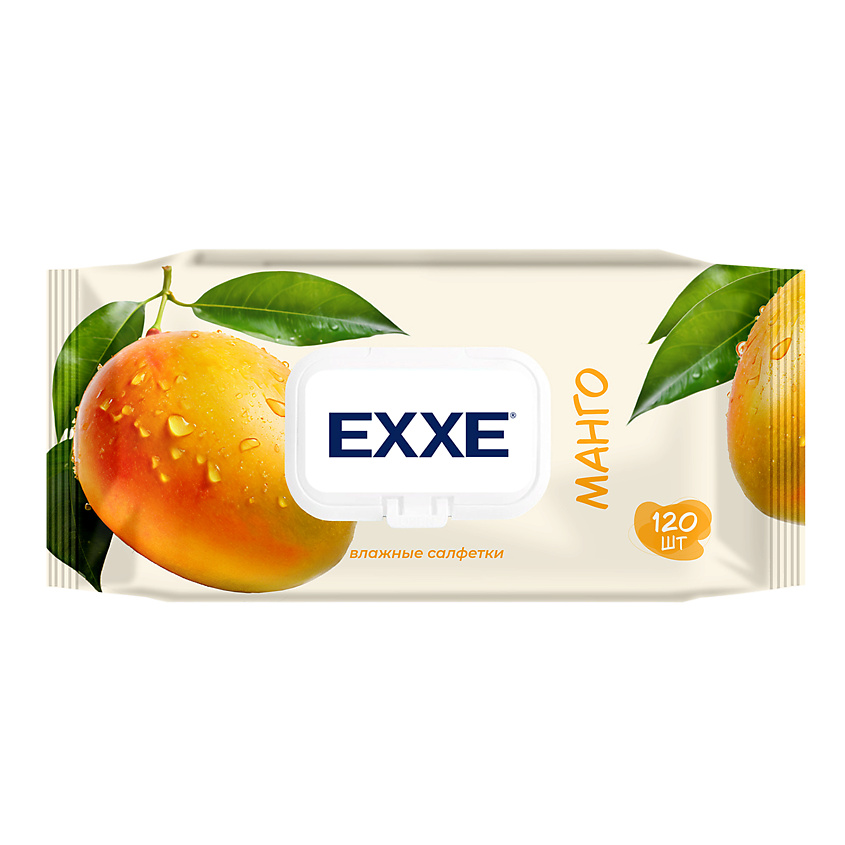 Изображение товара Влажные салфетки МАНГО EXXE для тела с увлажнением и ароматом 1 шт