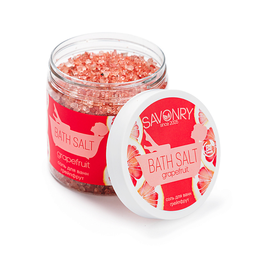 Изображение товара SAVONRY Соль для ванны "Грейпфрут", 600 г