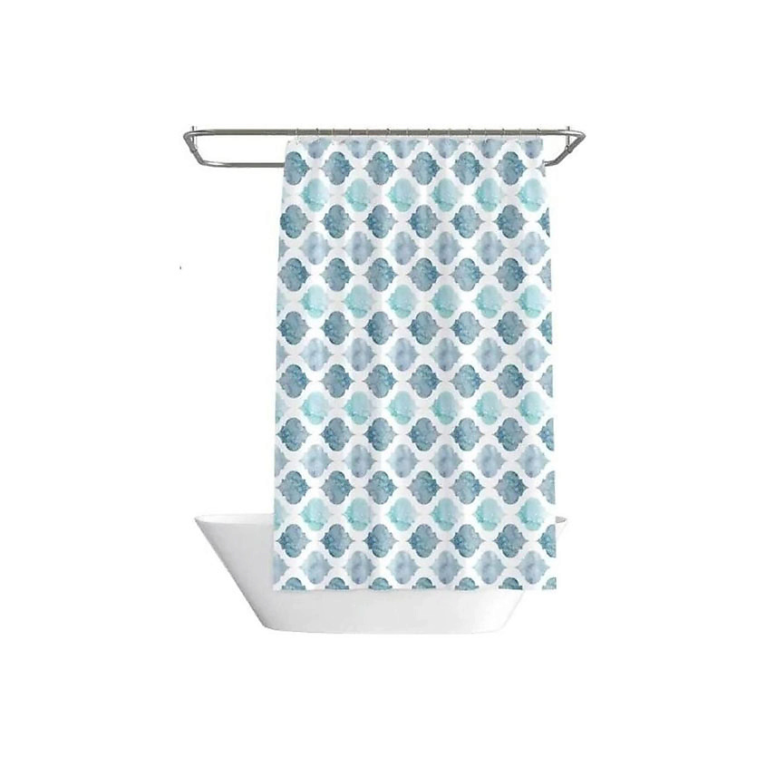 Изображение товара HOMIUM Штора для ванной комнаты Bath водонепроницаемая синяя 180x180 см