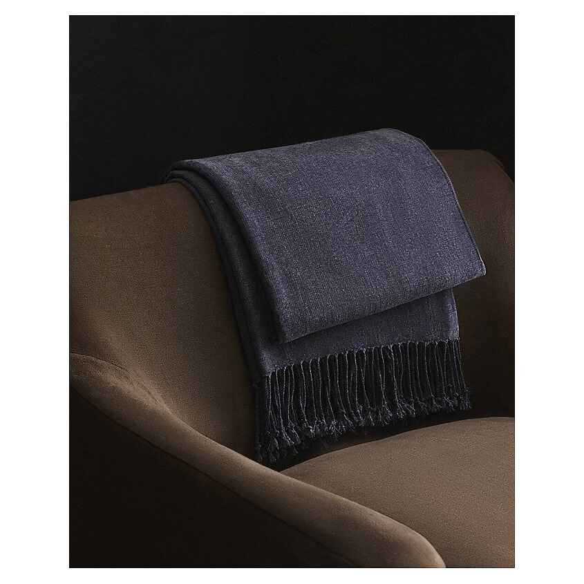 Изображение товара ZARA HOME Плед Chenille 140 x 190 см, Синий