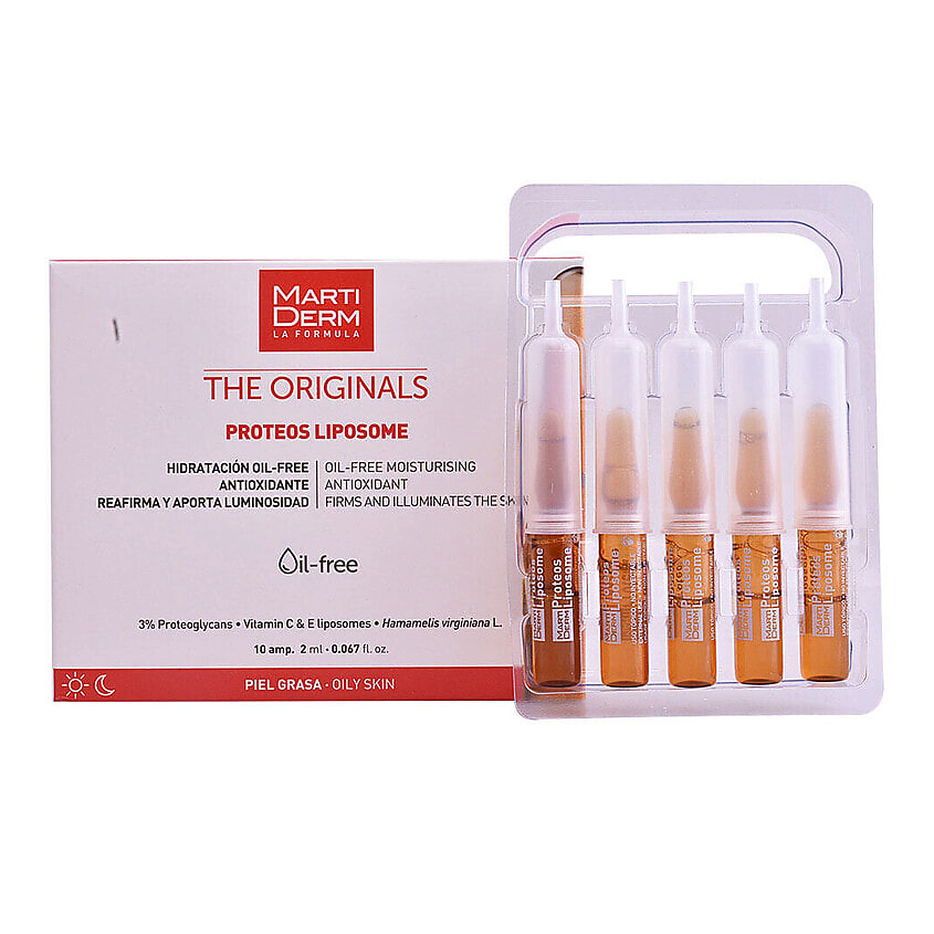 Изображение товара MARTIDERM Увлажняющие ампулы Proteos Liposome с липосомами и протеогликанами, 10 шт.