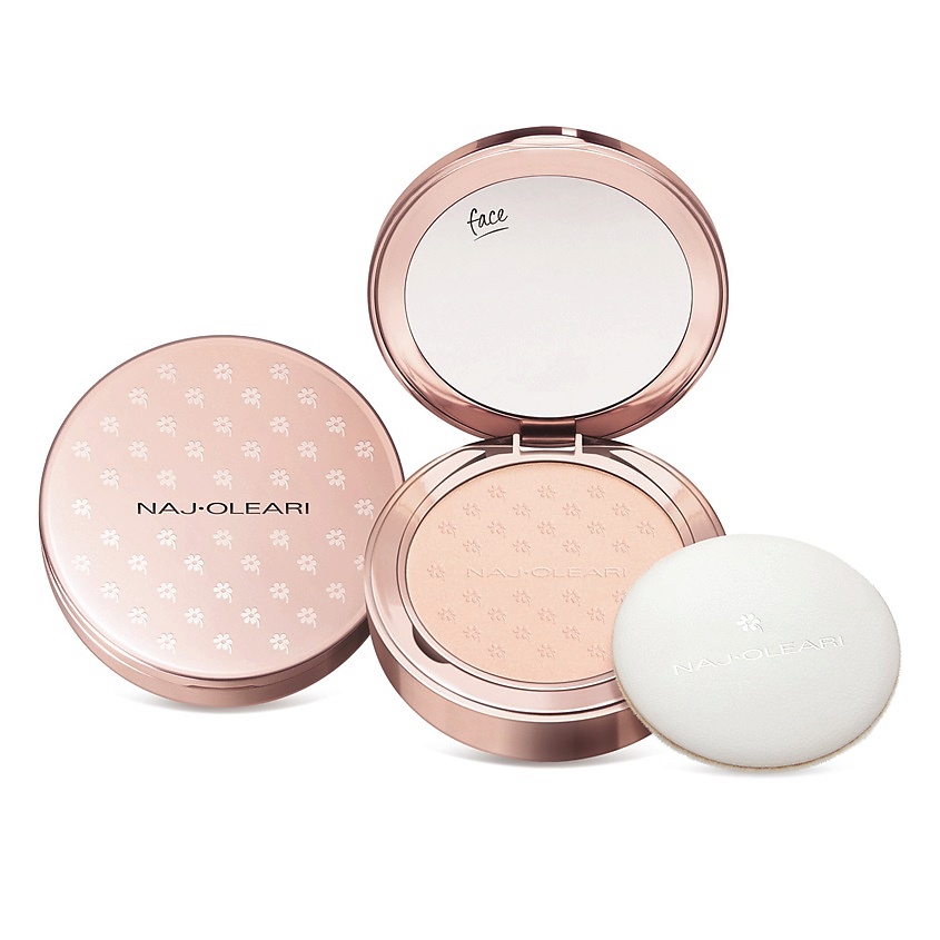 Изображение товара NAJ OLEARI Матирующая компактная пудра SKIN CARESS PRESSED POWDER, ROSE QUARTZ 9,5 г