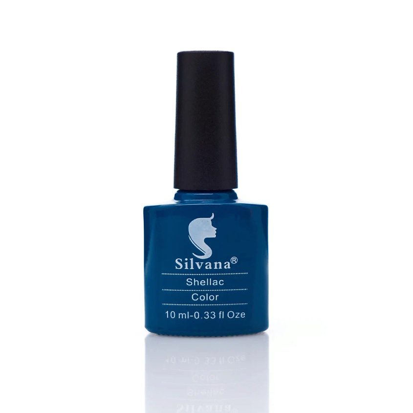 Изображение товара Гель-лак SILVANA Shellac Берлинская лазурь 10 цветов стойкое покрытие для ногтей