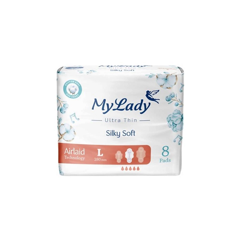 Изображение товара MYLADY Ультратонкие прокладки Silky Soft L, 8 шт