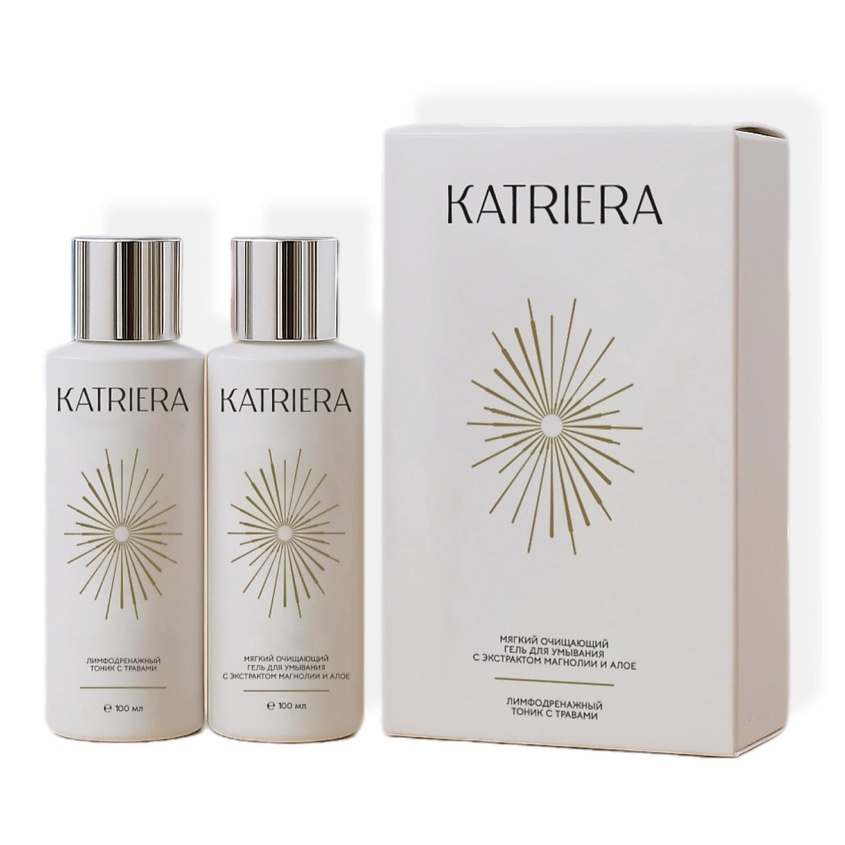 Изображение товара KATRIERA TREVEL набор для лица гель для умывания + тоник
