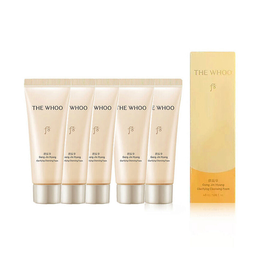 Изображение товара THE HISTORY OF WHOO Нежная очищающая пенка Gong Jin Hyang Clarifying Cleansing Foam, 5 x 40 мл