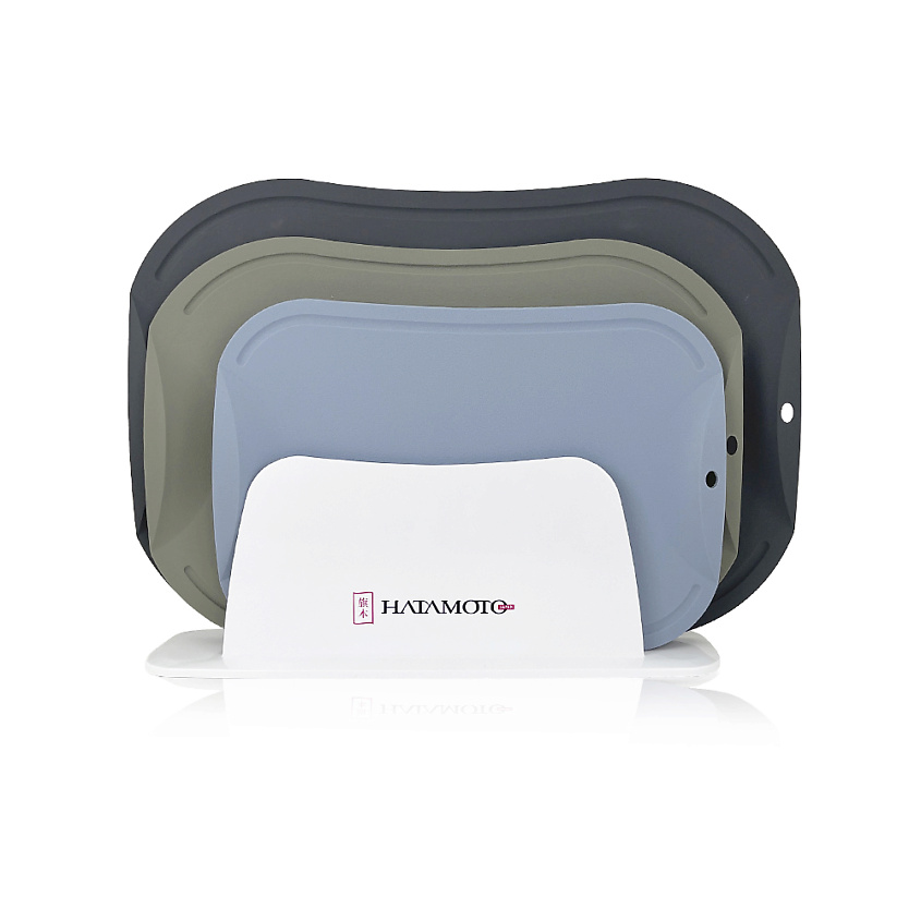 Изображение товара Набор разделочных досок HATAMOTO JH-2000 с подставкой 4 предмета