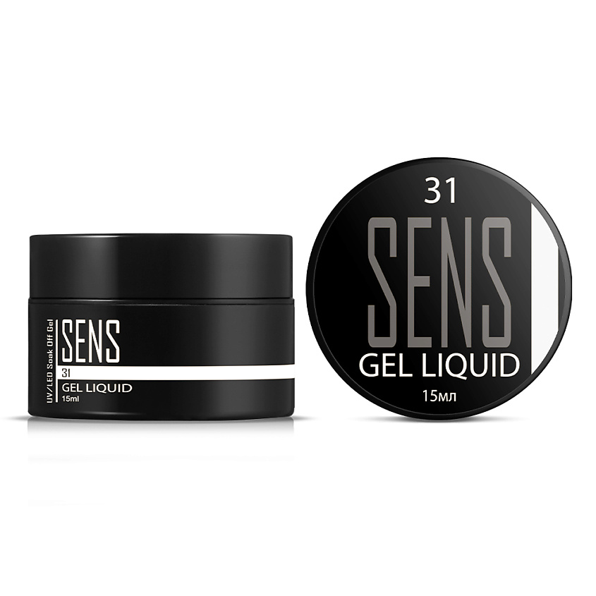 Изображение товара Жесткий гель Liquid для наращивания и моделирования ногтей СENS белый 577р