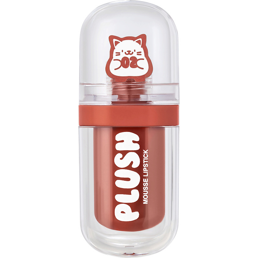 Изображение товара BEAUTY BOMB Помада для губ муссовая Plush, № 02 Teddy bear - Кирпичный красный, 2,5 г