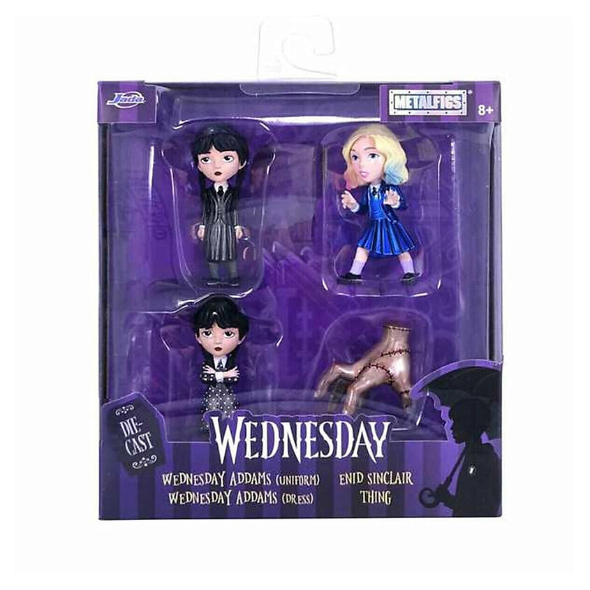 Изображение товара Металлический набор фигурок Wednesday 7 см мультитон для коллекции