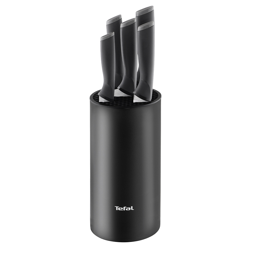 Изображение товара Набор кухонных ножей Tefal Comfort K2216S74 с подставкой 5 шт