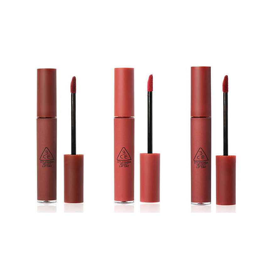 Изображение товара 3CE Набор тинтов для губ с матовым финишем Velvet Lip Tint, TAUPE + DAFFODIL + SPEAK UP
