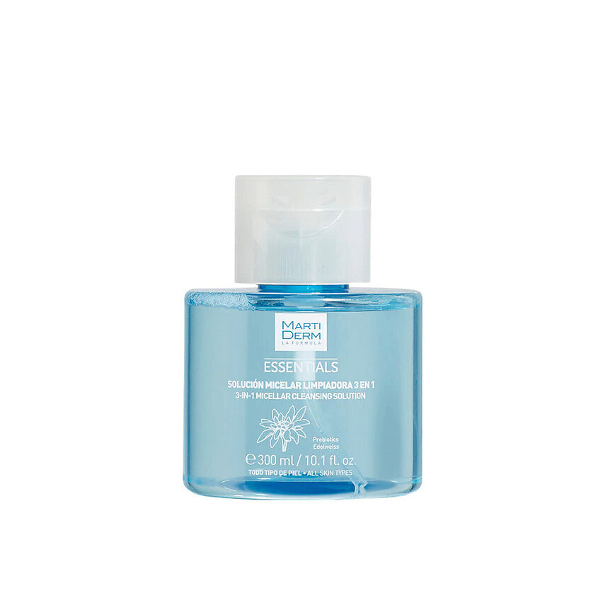 Изображение товара Мицеллярная вода MARTIDERM Essentials 3-в-1 300 мл для всех типов кожи высокий эффект очищения и ув