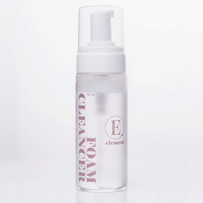 Изображение товара ELEMENT Пенка для умывания лица с экстрактом розы + гиалуроновая кислота FOAM CLEANCER skincare, 150 г