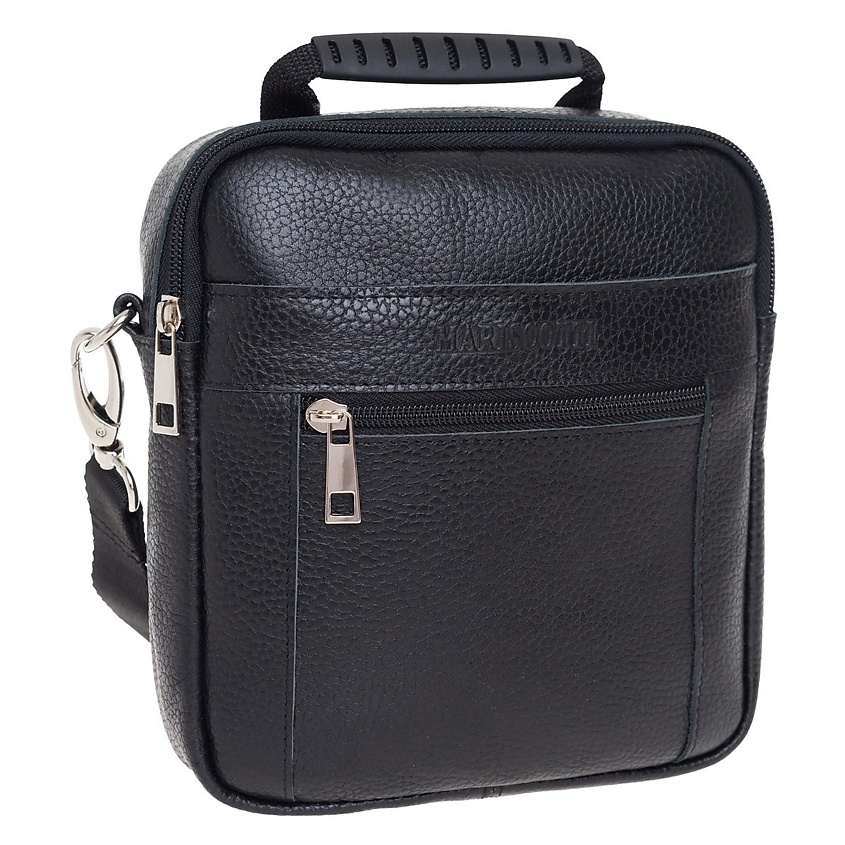 Изображение товара FRANCHESCO MARISCOTTI Кожаная сумка через плечо мужская кросс боди планшет натуральная кожа, 1 шт.