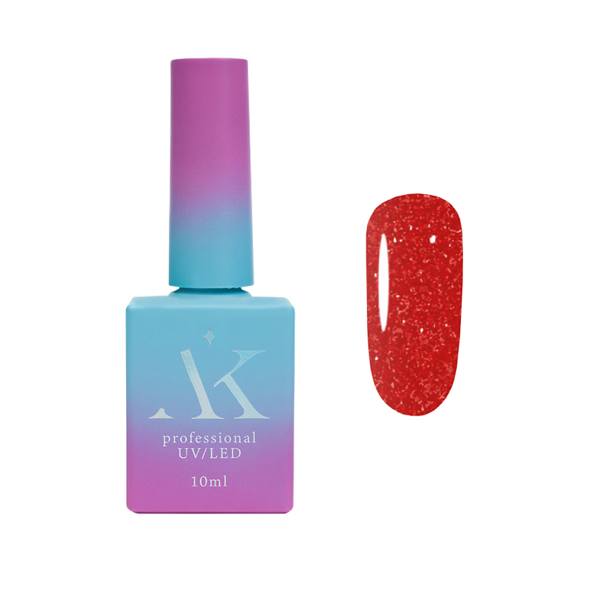 Изображение товара KRISTALEX LIFE Гель лак Монро 4 (10 мл) красный с блеском, 10 мл