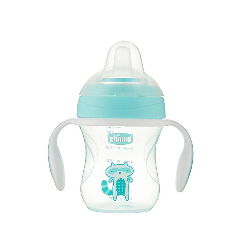 Изображение товара CHICCO Поильник-непроливайка Transition Cup, 4 мес.+, Бирюзовый