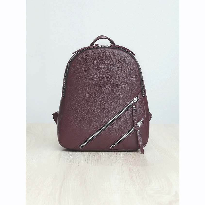 Изображение товара AKTORRIS Рюкзак женский/натуральная кожа/Сумка-рюкзак через плечо/трансформер, цвет: бордовый