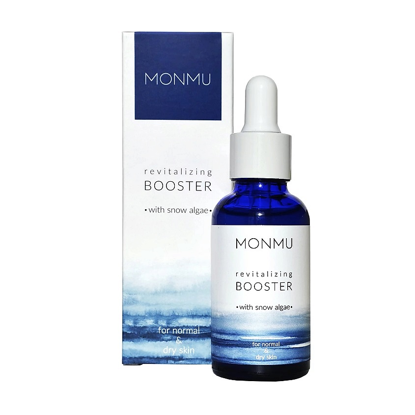 Изображение товара MONMU Бустер ревитализирующий для сухой и нормальной кожи с пудрой снежных водорослей Snow Algae, 30 г