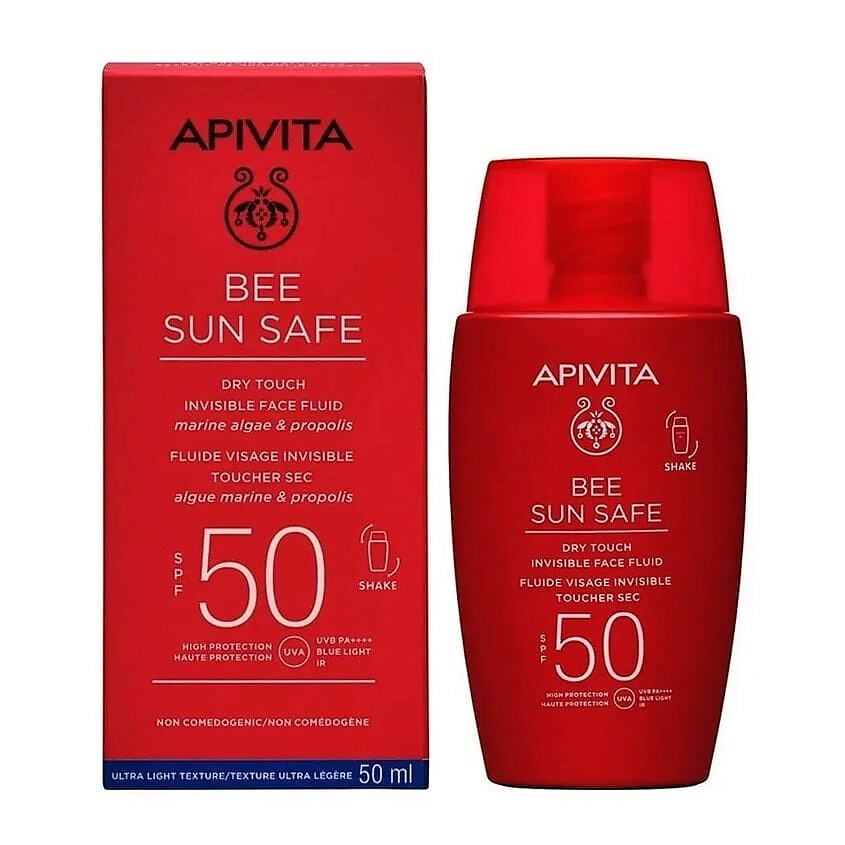 Изображение товара APIVITA Солнцезащитная невидимая эмульсия для лица SPF 50 Bee Sun Safe, 50 мл