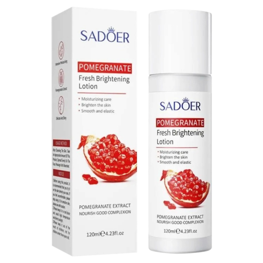 Изображение товара SADOER Лосьон для лица увлажняющий и освежающий с экстрактом граната, 120 мл