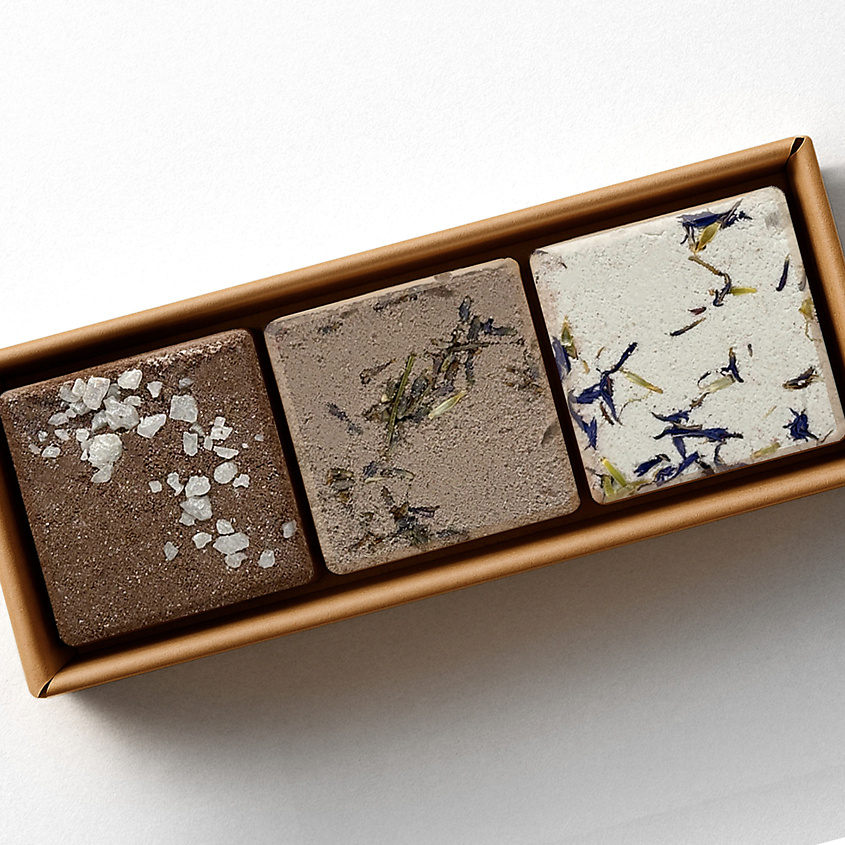 Изображение товара Набор бомбочек для ванны Solace 3 шт аромат кофе, миндаль, табак с ванилью