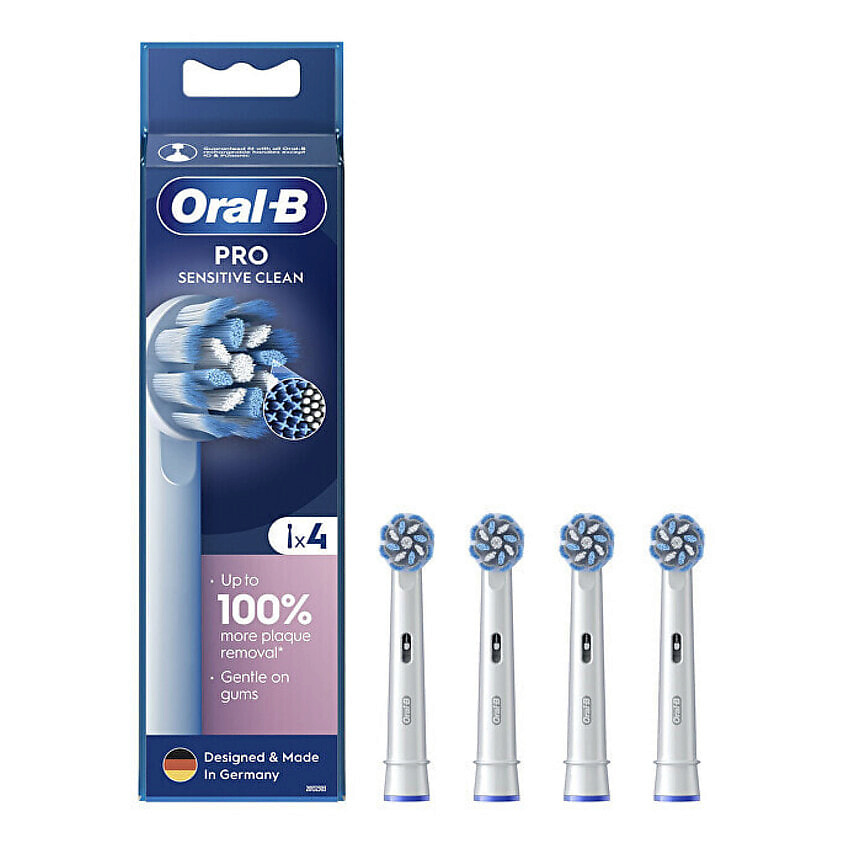 Изображение товара Насадки для электрической зубной щетки ORAL-B Pro Sensitive Clean, 4 шт