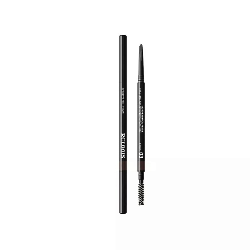 Изображение товара RELOUIS Ультратонкий карандаш для бровей Brown, 03