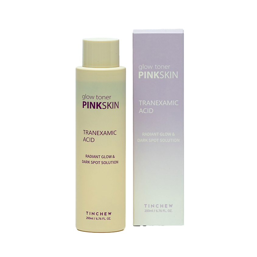 Изображение товара TINCHEW Glow Toner Pink Skin Tranexamic Acid 200 мл для выравнивания тона и борьбы с пигментацией