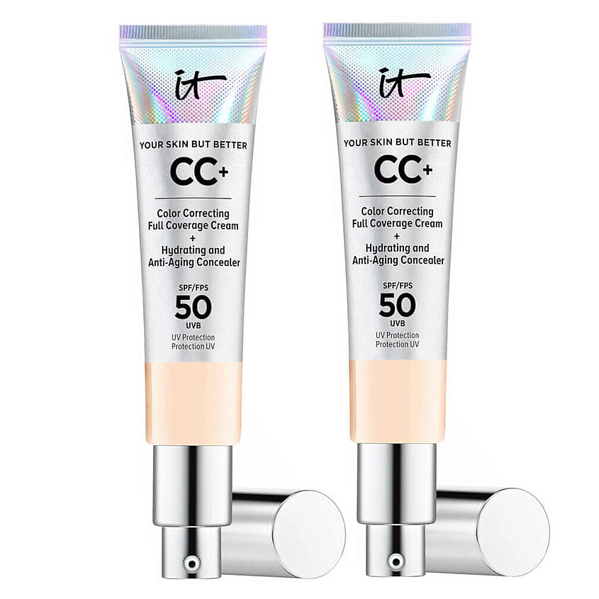 Изображение товара IT COSMETICS CC+ Cream Your Skin But Better SPF 50 Duo для лица 2 шт идеальный тон