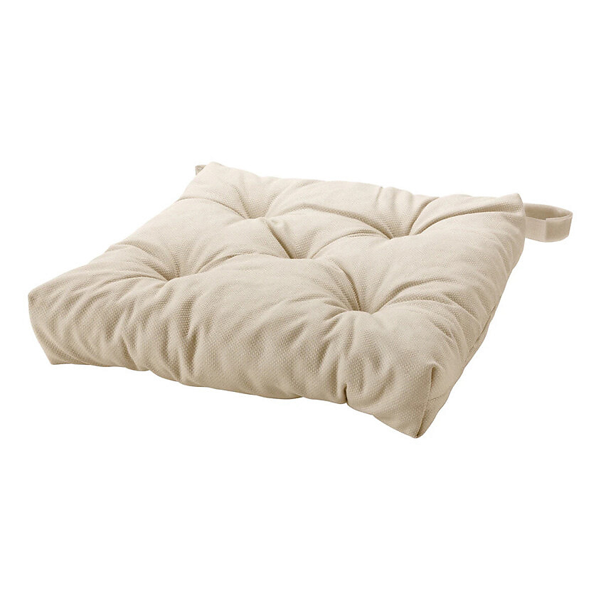 Изображение товара Подушка для стула IKEA MALINDA 40/35x38x7 см Бежевый анатомическая поддержка комфорт