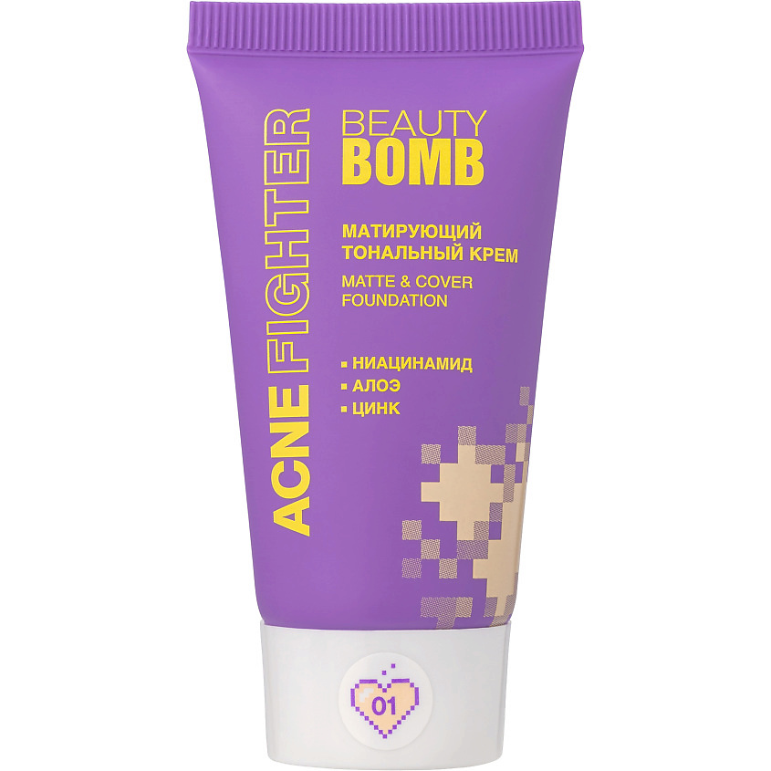 Изображение товара BEAUTY BOMB Тональный крем Acne Fighter, № 01 Светло-бежевый, 25 мл
