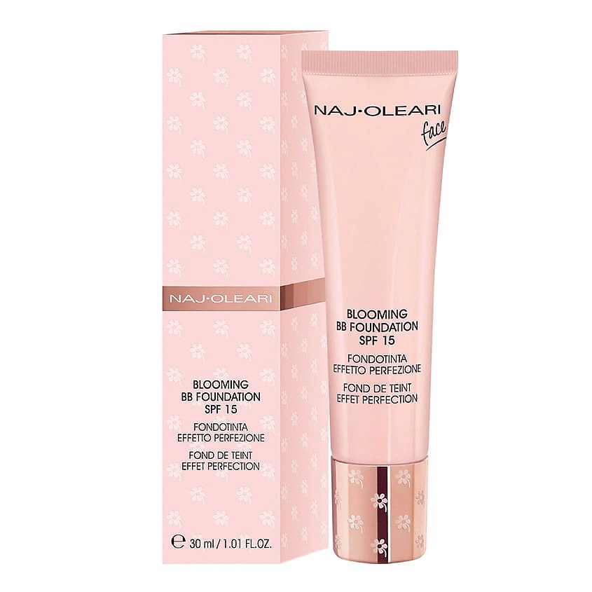 Изображение товара NAJ OLEARI Тональный ВВ-крем с эффектом сияния кожи BLOOMING BB FOUNDATION, № 07 Vanilla, 30 мл