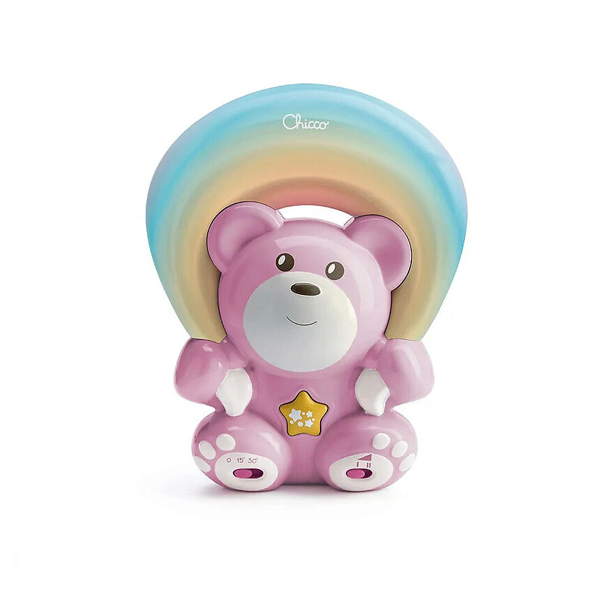 Изображение товара CHICCO Игрушка-проектор "Радужный мишка" Rainbow Bear, Розовый