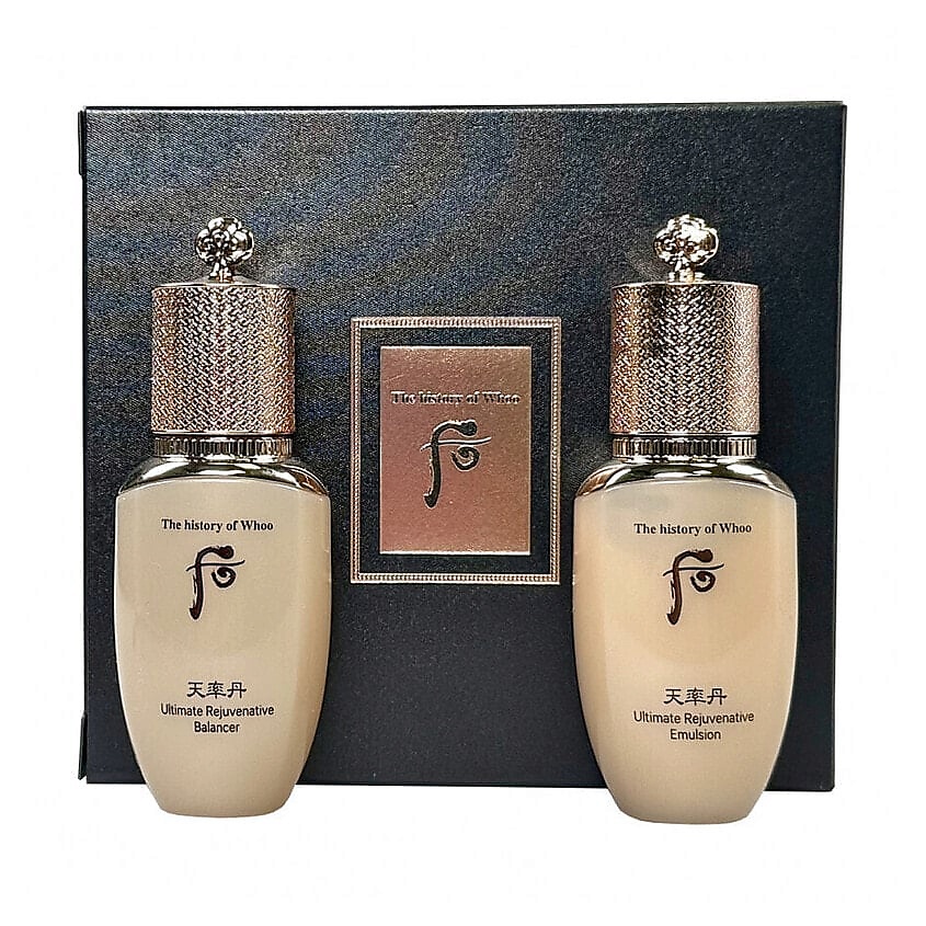 Изображение товара THE HISTORY OF WHOO Набор миниатюр Ultimate Rejuvenative Balancer & Emulsion Set, 3x50 мл + 3x50 мл