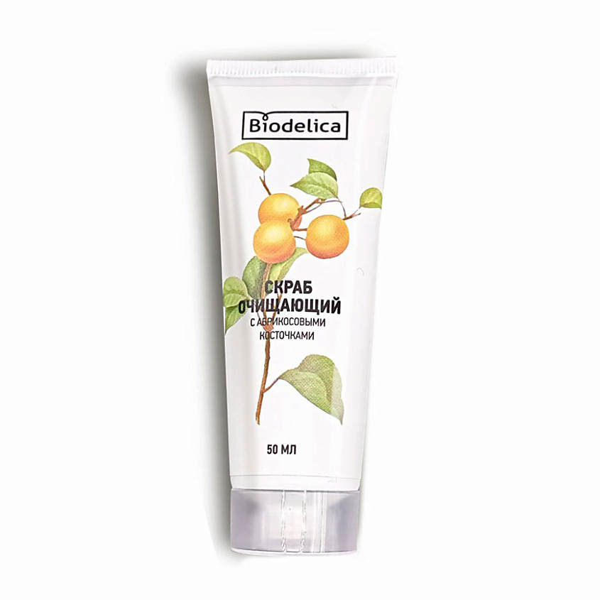 Изображение товара BIODELICA Натуральный очищающий скраб для лица с абрикосовым абразивом 50 мл