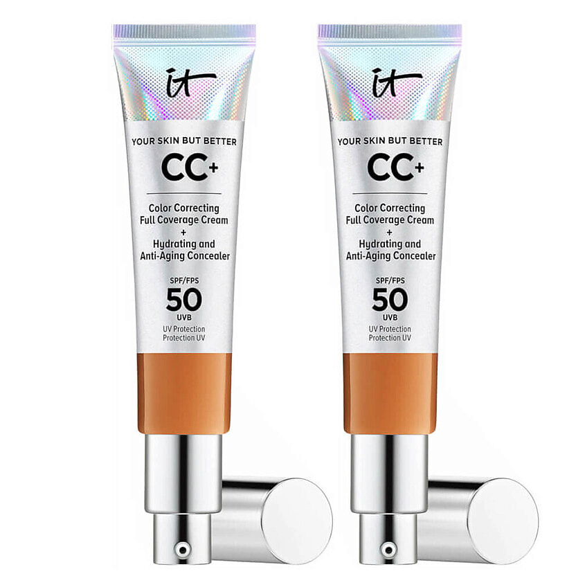 Изображение товара IT COSMETICS СС-крем с антивозрастным уходом Your Skin But Better SPF 50 Duo,2 шт, Rich
