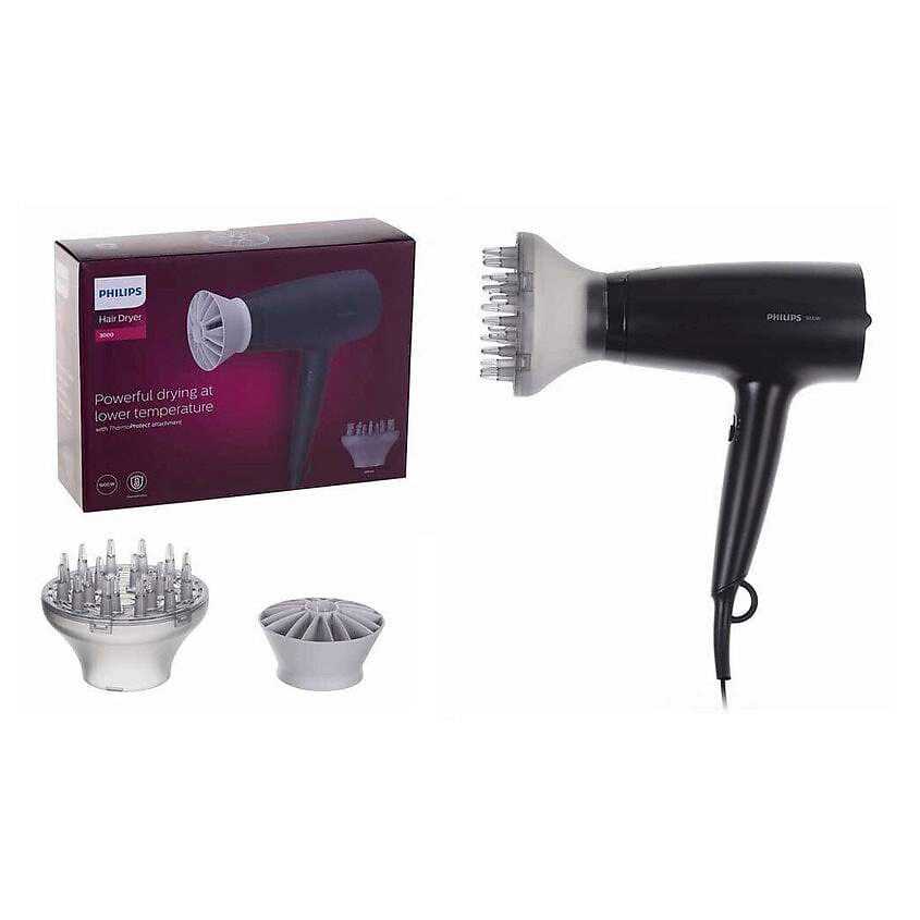 Изображение товара PHILIPS фен BHD302/30 1600 Вт ThermoProtect