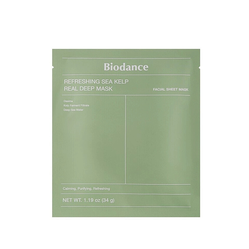 Изображение товара Маска для лица гидрогелевая ночная с морским коллагеном и ламинарией BIODANCE